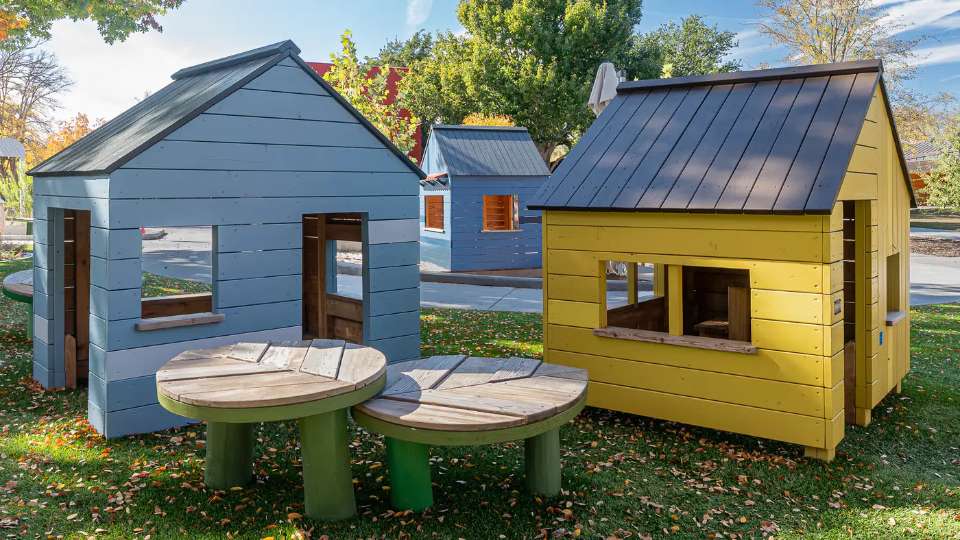 Destination playground documentation sample highlighting surrounding public space